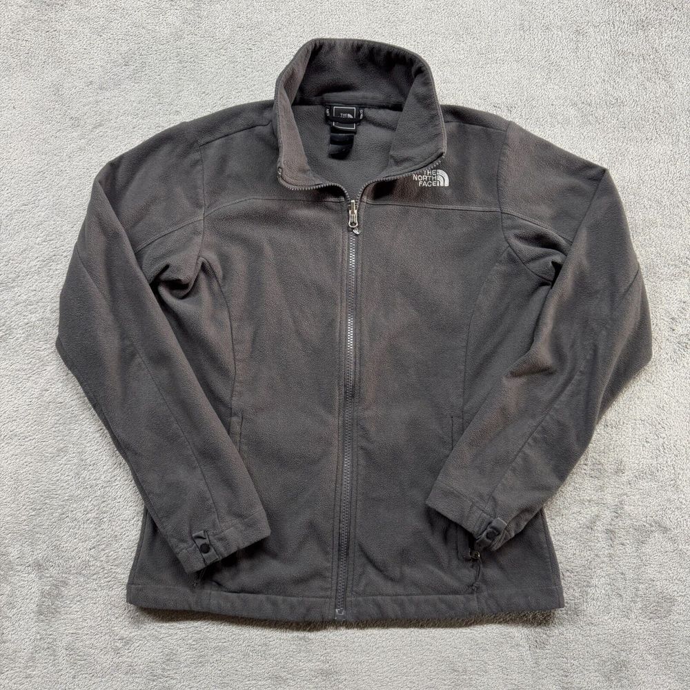 The North Face Full Zip Fleece Sweater‎ Womens Medium Black Outdoor Casual